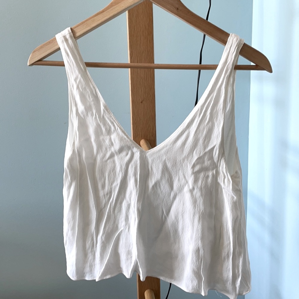 Aritzia - white top with open back